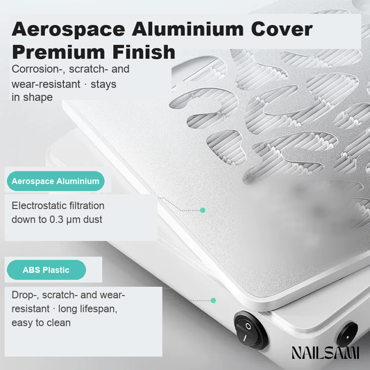 Aerospace-grade aluminium cover, corrosion and scratch resistant
