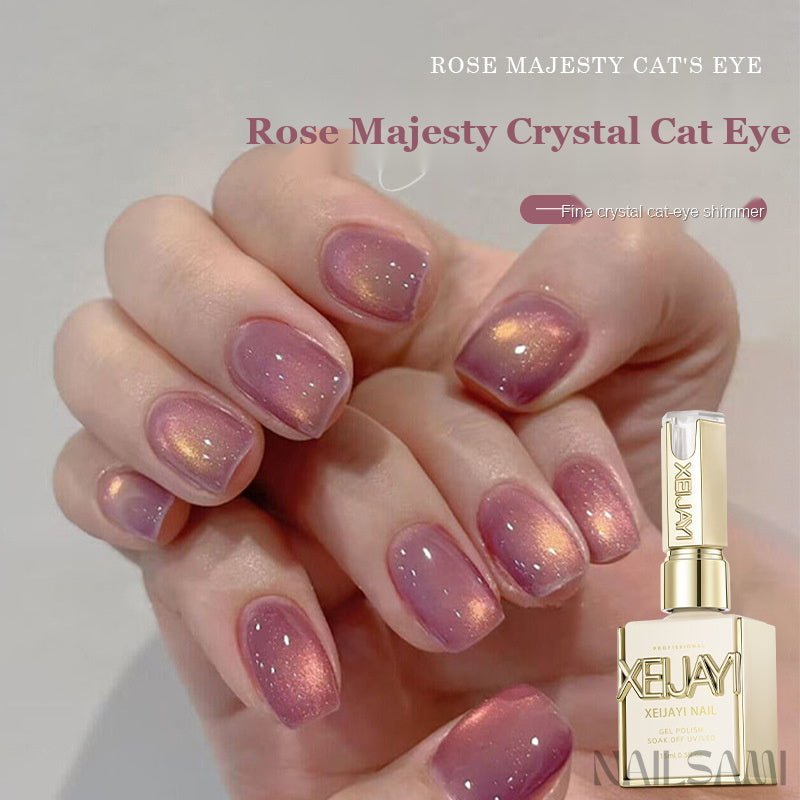 Xeijayi Rose Majesty Crystal Cat Eye Gel