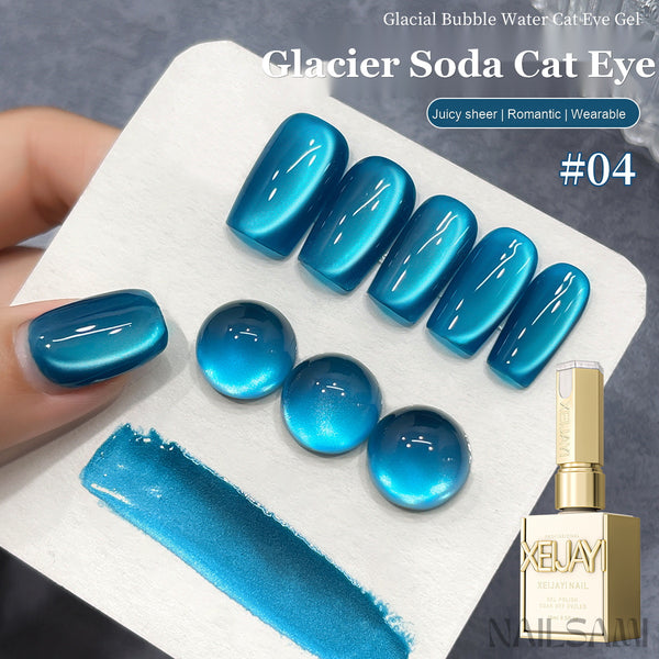 NAILSAMI Glacier Soda Blue Glass Bead Cat Eye Gel - image 1