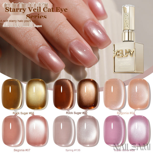 NAILSAMI Star Veil Honey Cat Eye Gel - 6 Colors - image 1