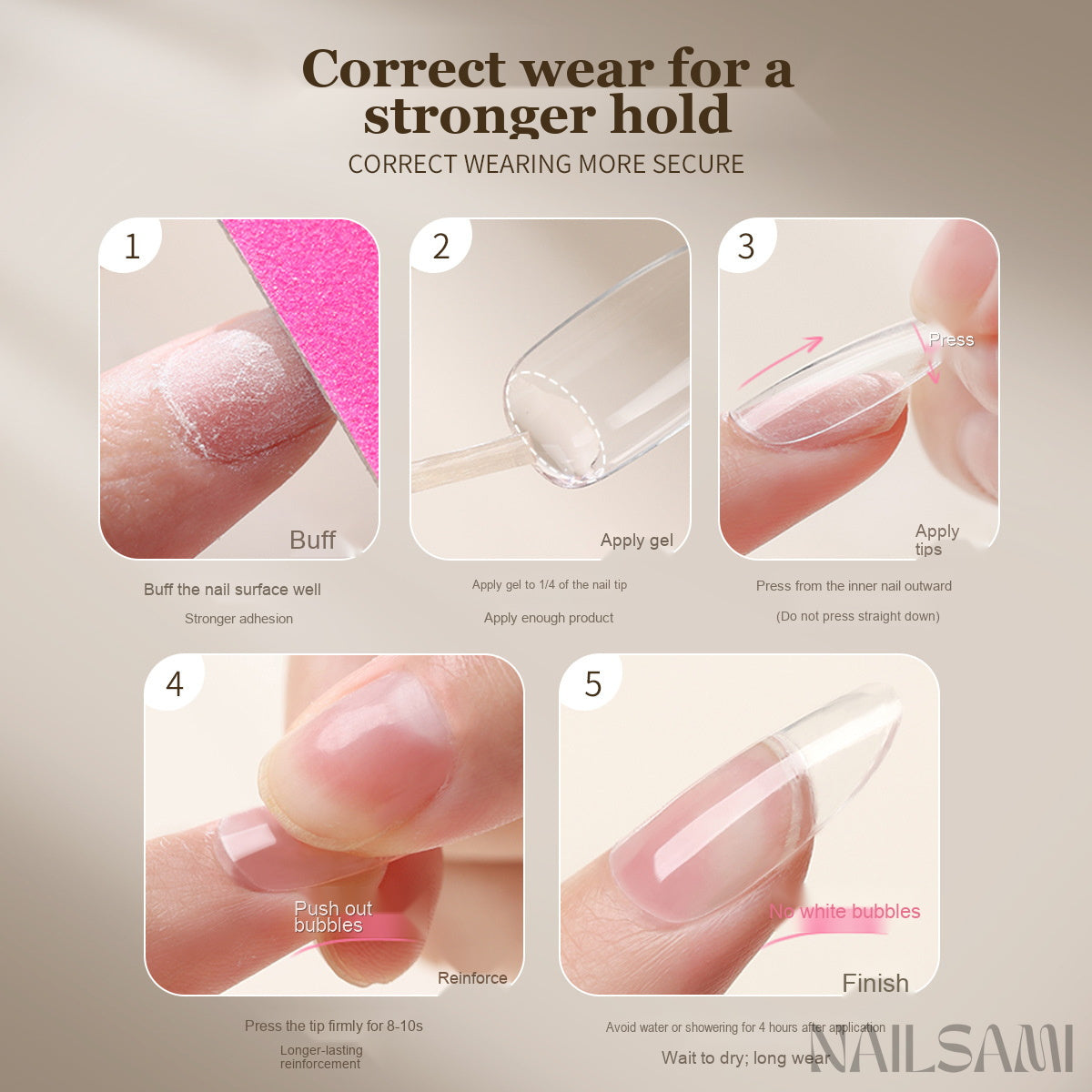 NAILSAMI Long-Wear Nail Tip Adhesive Gel - image 2