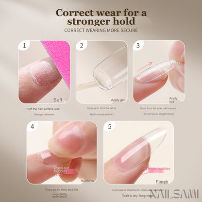 NAILSAMI Long-Wear Nail Tip Adhesive Gel - image 2