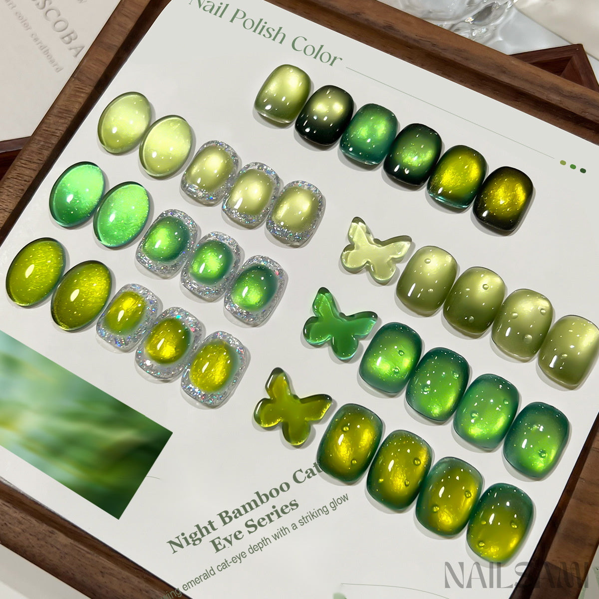 Xeijayi Night Bamboo Emerald Cat Eye Gel - 3 Colors – NAILSAMI