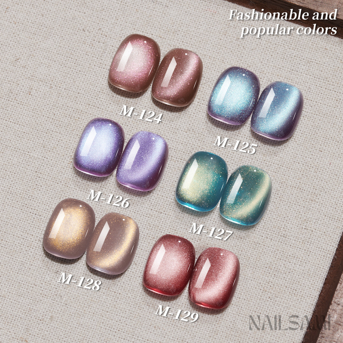 NAILSAMI Aurora Glass Bead Cat Eye Gel - 6 Colors - image 2
