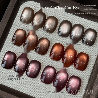 NAILSAMI Luxe Coffee Glass Bead Cat Eye Gel - 6 Colors - image 3