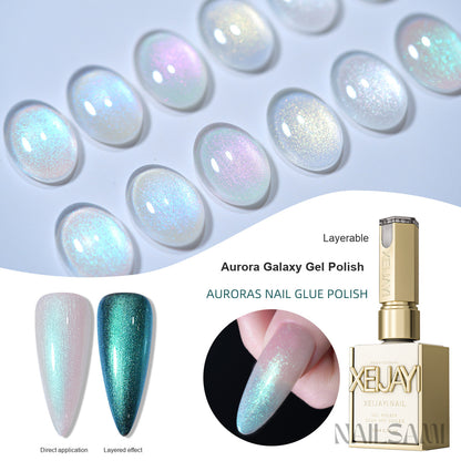 NAILSAMI Aurora Galaxy Fine Shimmer Gel - 6 Colors - image 3