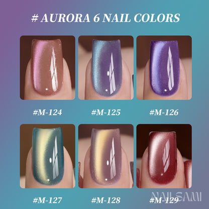 NAILSAMI Aurora Glass Bead Cat Eye Gel - 6 Colors - image 3