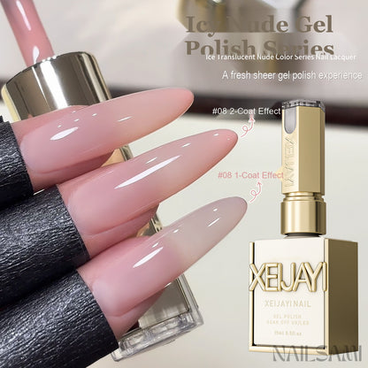 NAILSAMI Icy Nude Sheer Gel Polish - 6 Colors - image 3