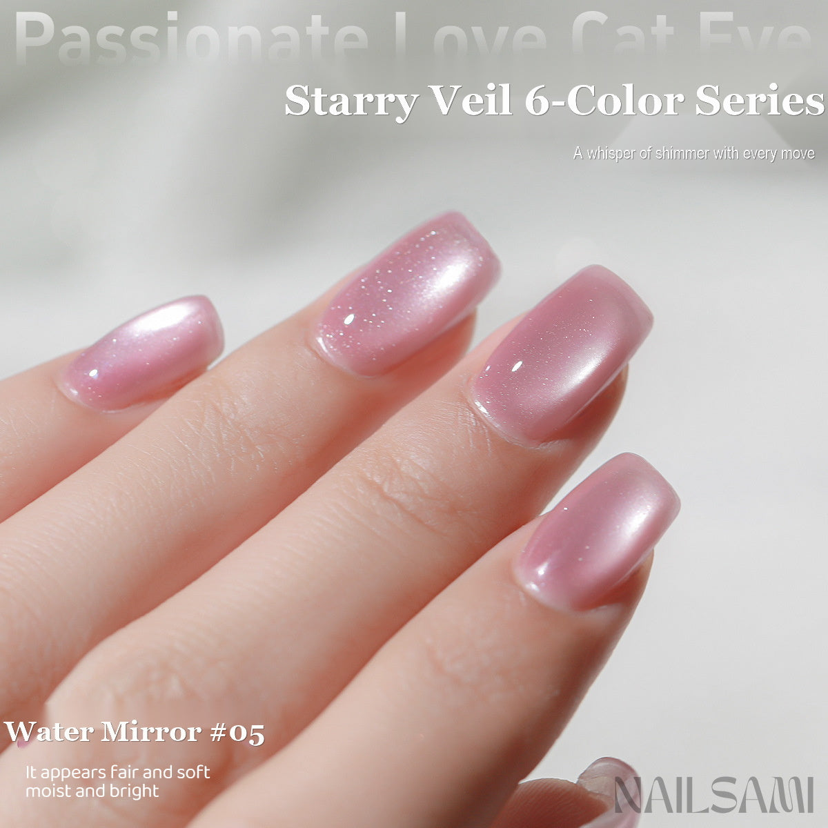 NAILSAMI Star Veil Honey Cat Eye Gel - 6 Colors - image 3