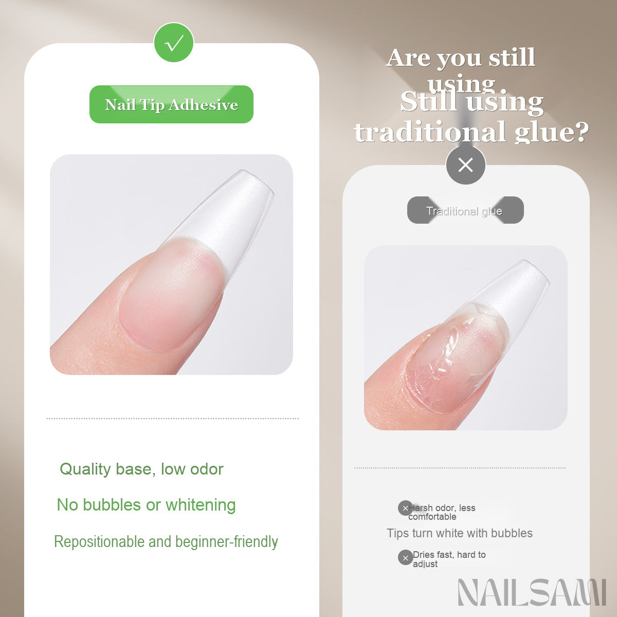 NAILSAMI Long-Wear Nail Tip Adhesive Gel - image 3