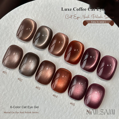 NAILSAMI Luxe Coffee Glass Bead Cat Eye Gel - 6 Colors - image 4