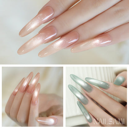 NAILSAMI Clear Glass Bead Cat Eye Gel - 8 Colors - image 4