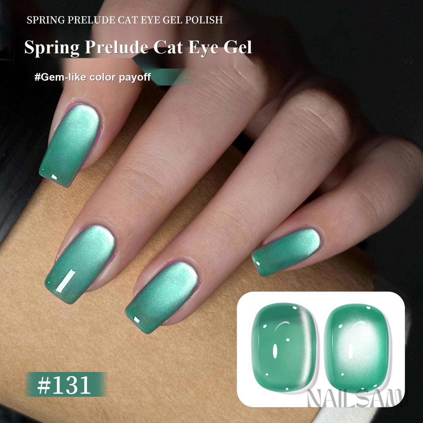 NAILSAMI Spring Prelude Crystal Cat Eye Gel - 4 Colors - image 7