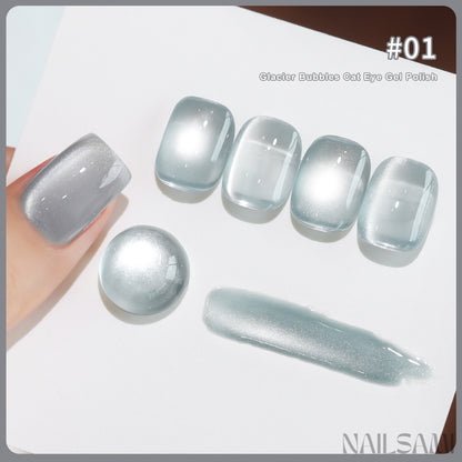 NAILSAMI Glacier Soda Crystal Cat Eye Gel - 6 Colors - image 7