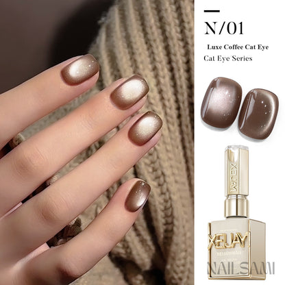 NAILSAMI Luxe Coffee Glass Bead Cat Eye Gel - 6 Colors - image 7