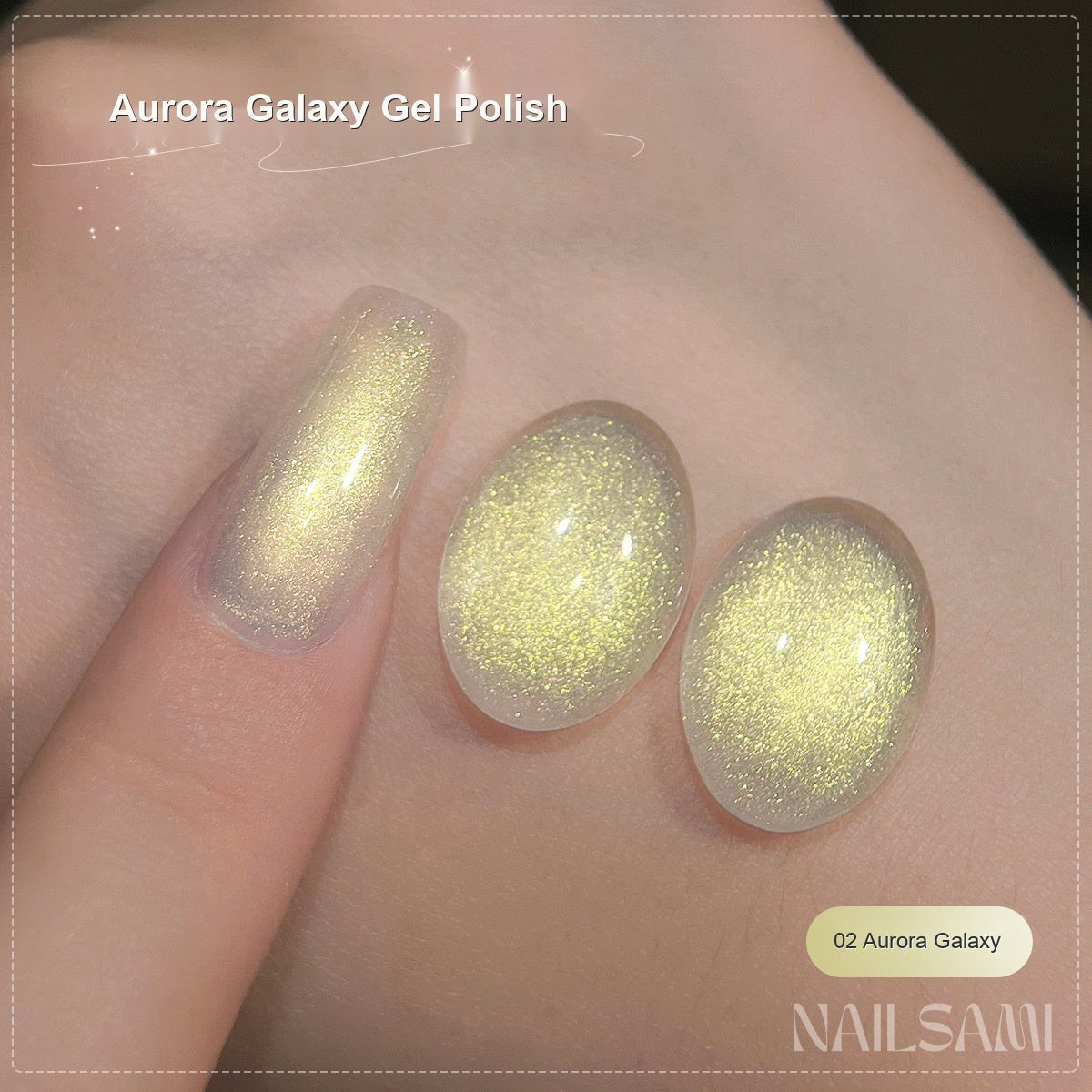 NAILSAMI Aurora Galaxy Fine Shimmer Gel - 6 Colors - image 8