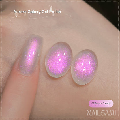 NAILSAMI Aurora Galaxy Fine Shimmer Gel - 6 Colors - image 9