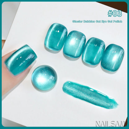 NAILSAMI Glacier Soda Crystal Cat Eye Gel - 6 Colors - image 9