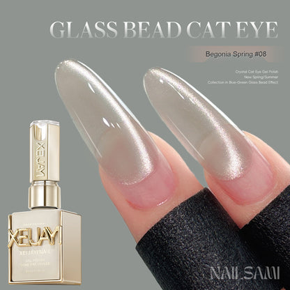 NAILSAMI Clear Glass Bead Cat Eye Gel - 8 Colors - image 9