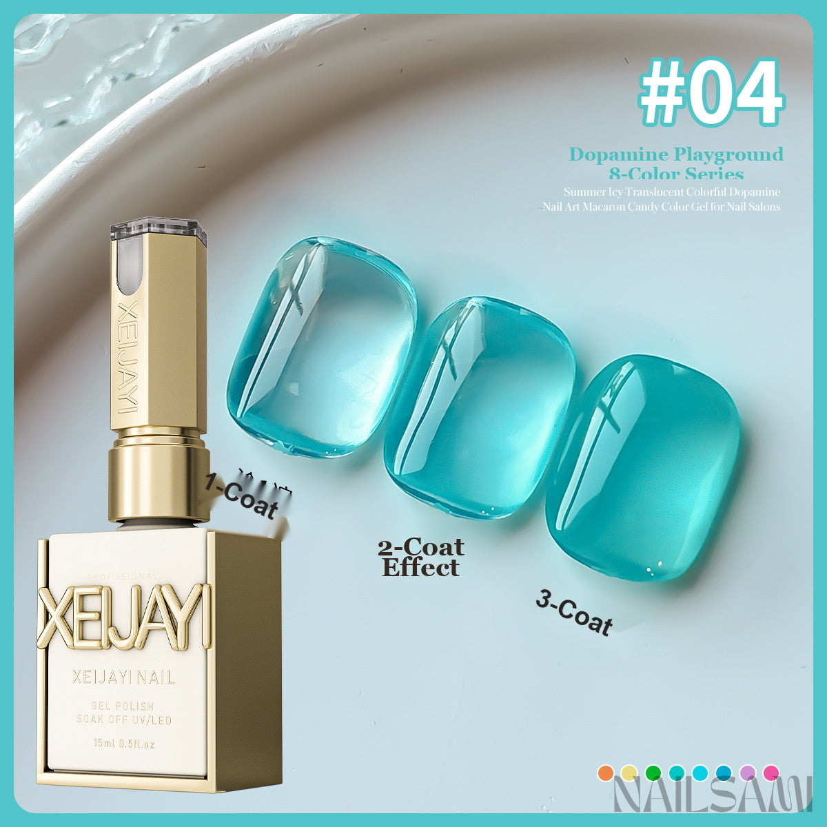 NAILSAMI Dopamine Playground Jelly Gel Polish - 8 Colors - image 10