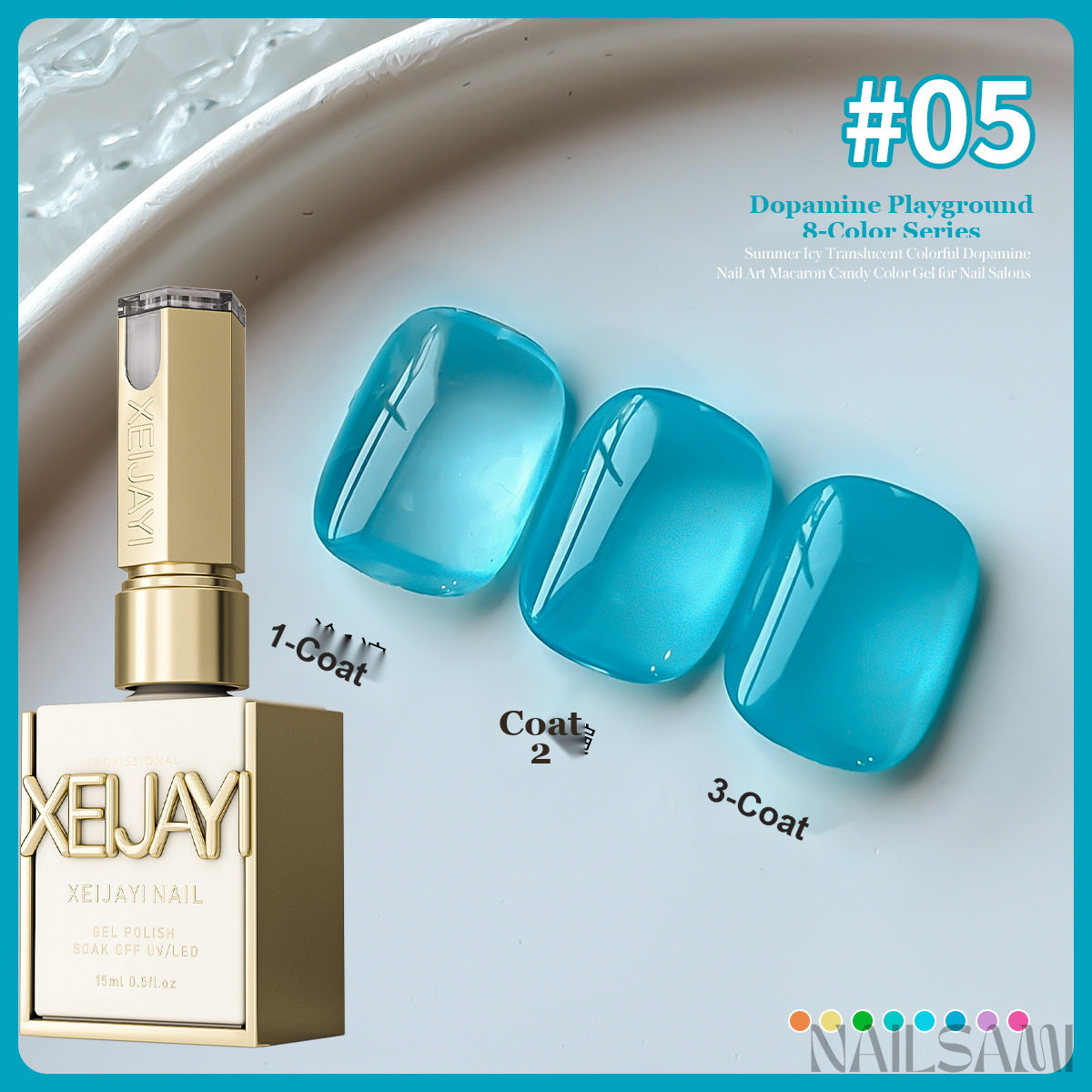 NAILSAMI Dopamine Playground Jelly Gel Polish - 8 Colors - image 11