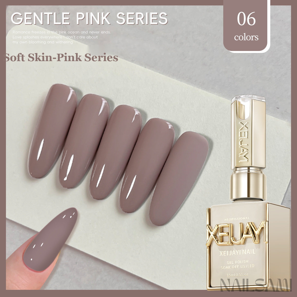 Soft Skin-Pink Gel Polish - 8 Colors - main_12
