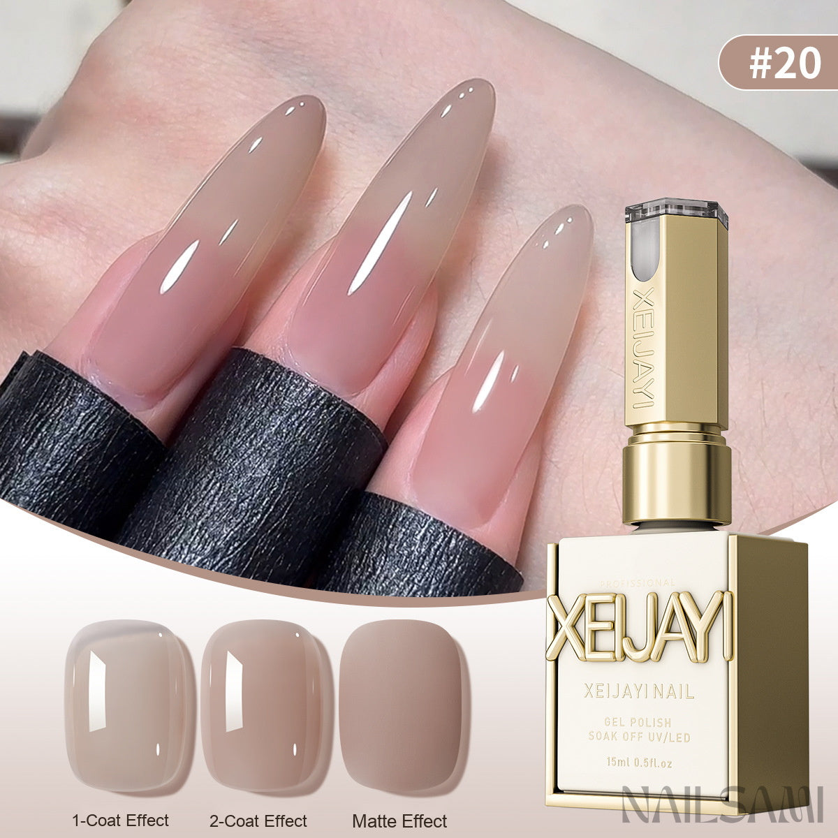 Icy Nude Sheer Gel Polish - 6 Colors - main_12