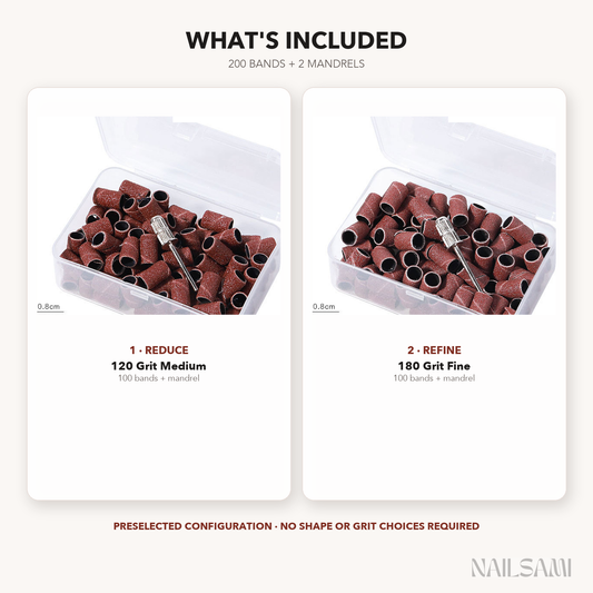 What is included in the Sanding Band Refill Duo bundle