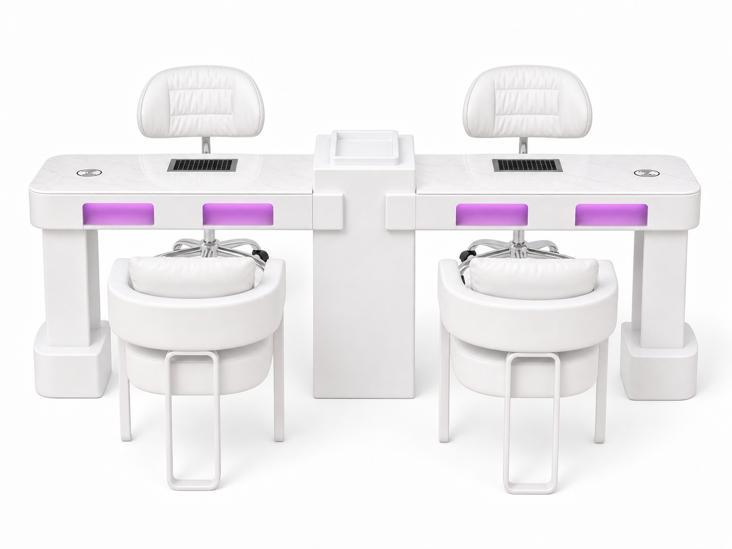 NAILSAMI M1 Double UV Manicure Table Set image 2
