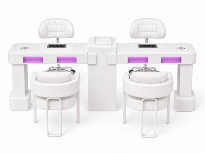 NAILSAMI M1 Double UV Manicure Table Set image 2