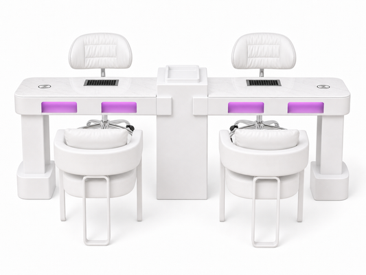 NAILSAMI M1 Double UV Manicure Table Set image 2