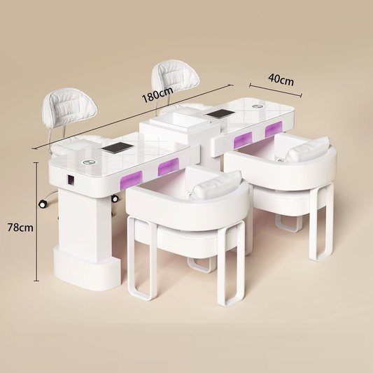 NAILSAMI M1 Double UV Manicure Table Set image 4