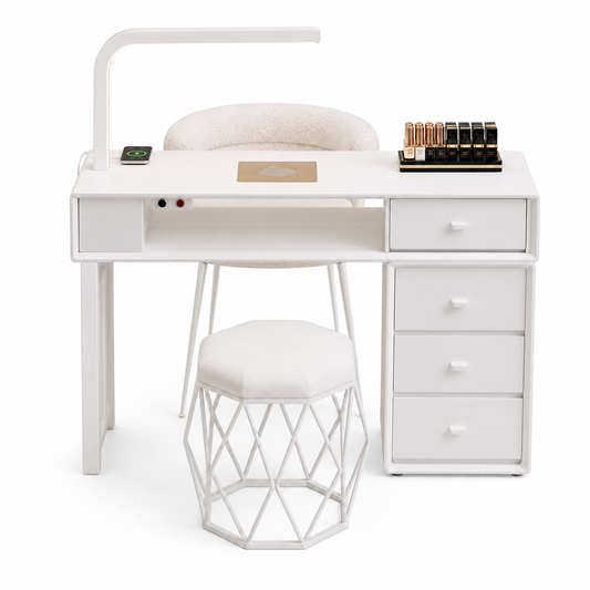 NAILSAMI Single Manicure Table with Dust Collector and LED Lamp image 3