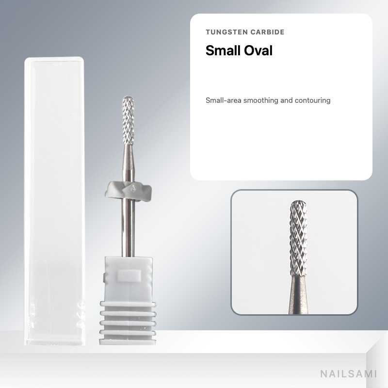 Small oval tungsten carbide nail drill bit