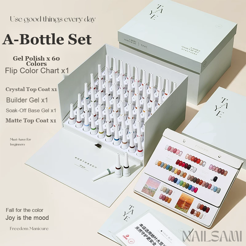 Taye A-Bottle Plant-Based Gel Polish Set - 60 Colors image 6
