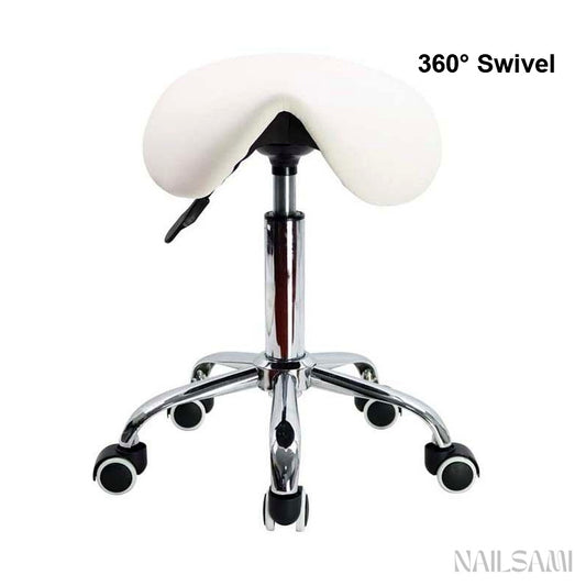 Rolling Saddle Salon Stool