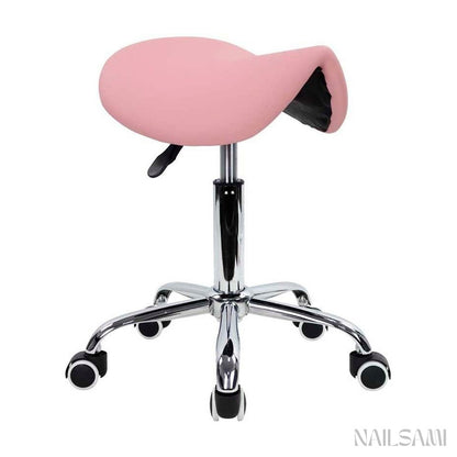 Rolling Saddle Salon Stool