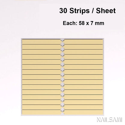 Press-On Nail Adhesive Tabs with Pull Tabs - 30 Strips