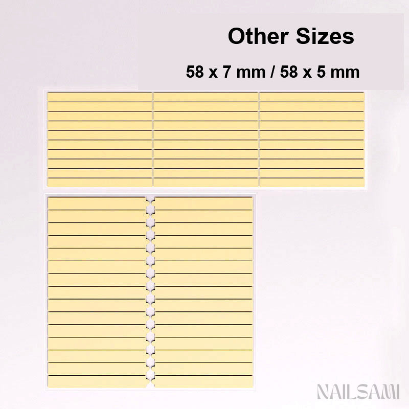 Press-On Nail Adhesive Tabs with Pull Tabs - 30 Strips