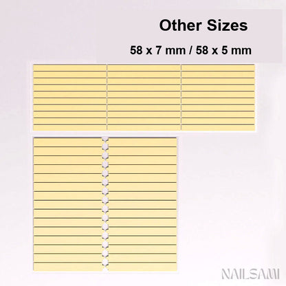 Press-On Nail Adhesive Tabs with Pull Tabs - 30 Strips