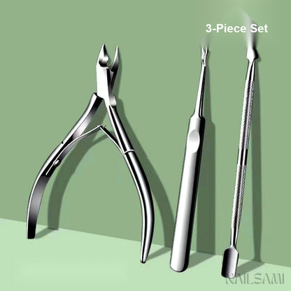 Stainless Steel Cuticle Nipper & Nail Prep Tool Set