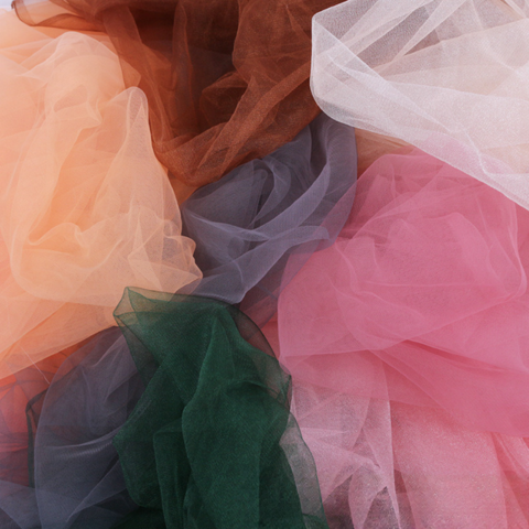 Assorted solid-colour sheer tulle photography backdrops