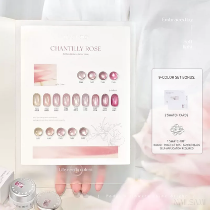 Taye Chantilly Rose complete nine-color cat eye gel set
