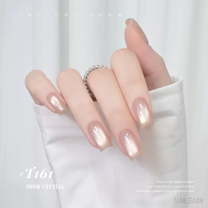 Taye Chantilly Rose T161 Snow Crystal cat eye gel