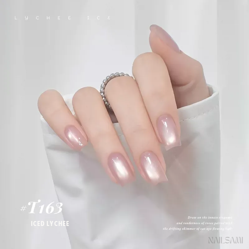 Taye Chantilly Rose T163 Iced Lychee cat eye gel
