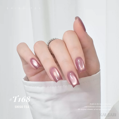 Taye Chantilly Rose T168 Shiso Tea cat eye gel