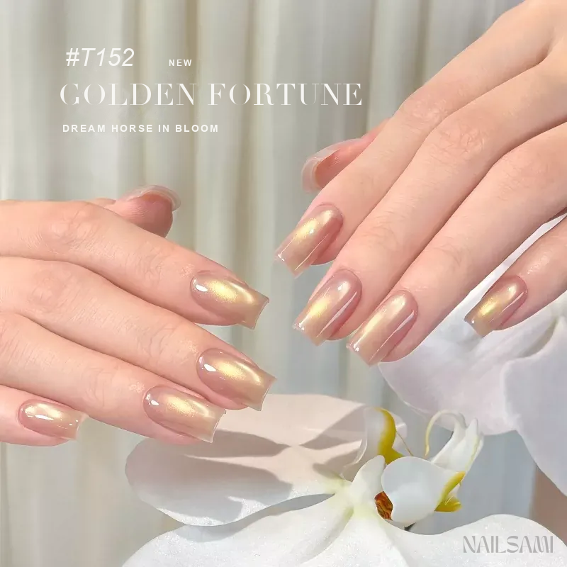 Taye Dream Horse in Bloom T152 Golden Fortune cat eye gel