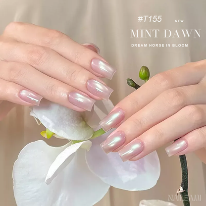 Taye Dream Horse in Bloom T155 Mint Dawn cat eye gel