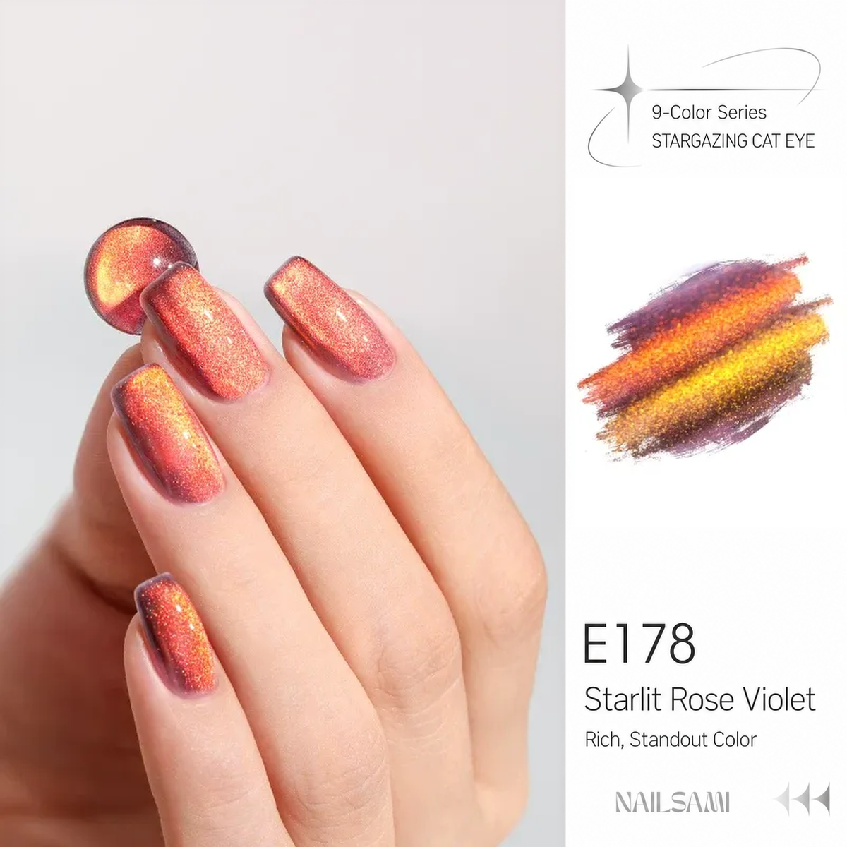 Taye Stargazing Cat Eye E178 Starlit Rose Violet
