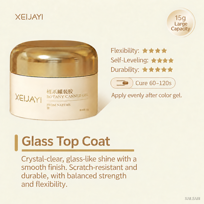 Xeijayi Glass Top Coat in a 15g jar